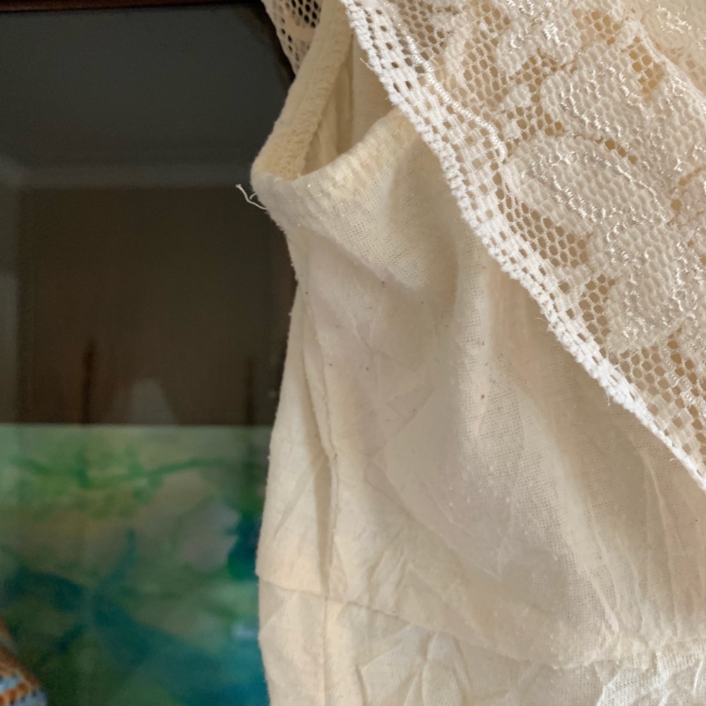 Anthropologie tank w lace overlay, size S - Picture 7 of 7